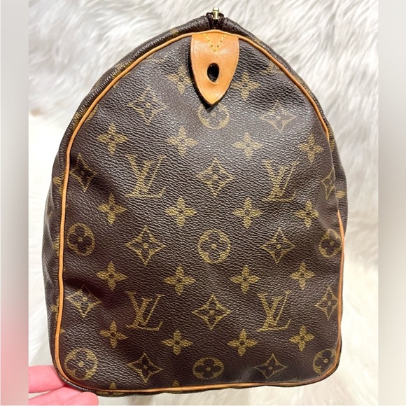 GREAT CONDITION! Authentic Louis Vuitton Speedy 35 Shoulder Bag Tote Handbag - Picture 4 of 14